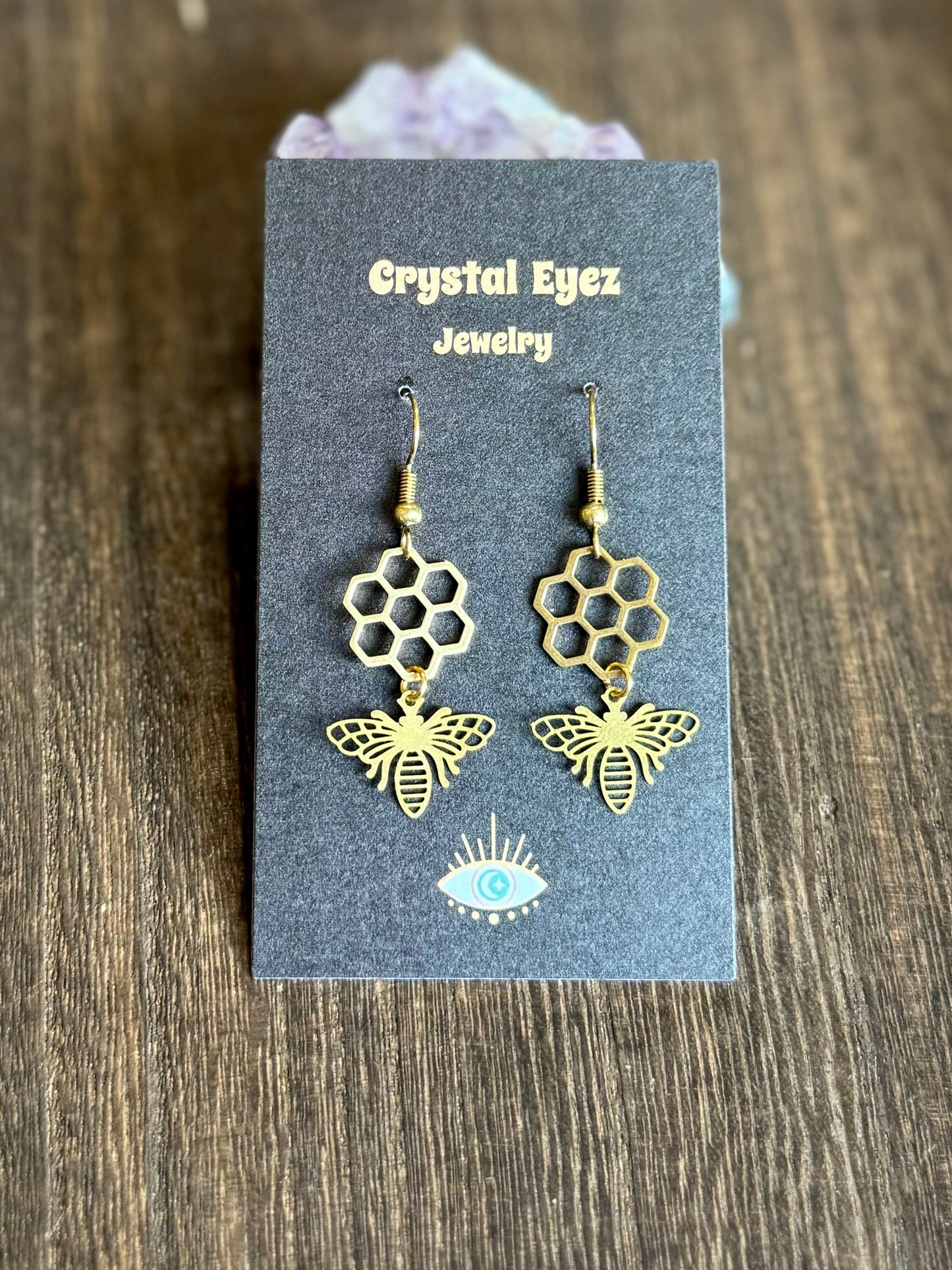 Bumblebee & Honeycomb Earrings