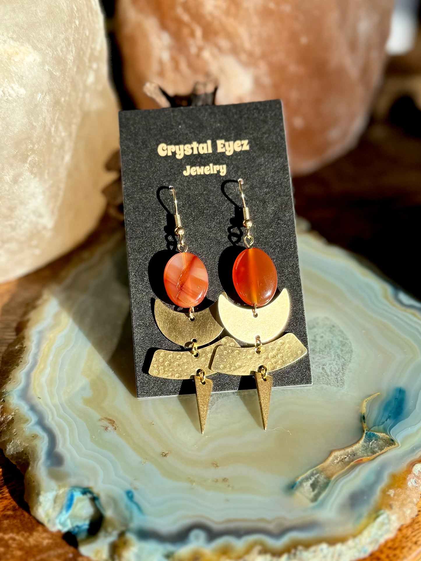 Carnelian Arches Earrings