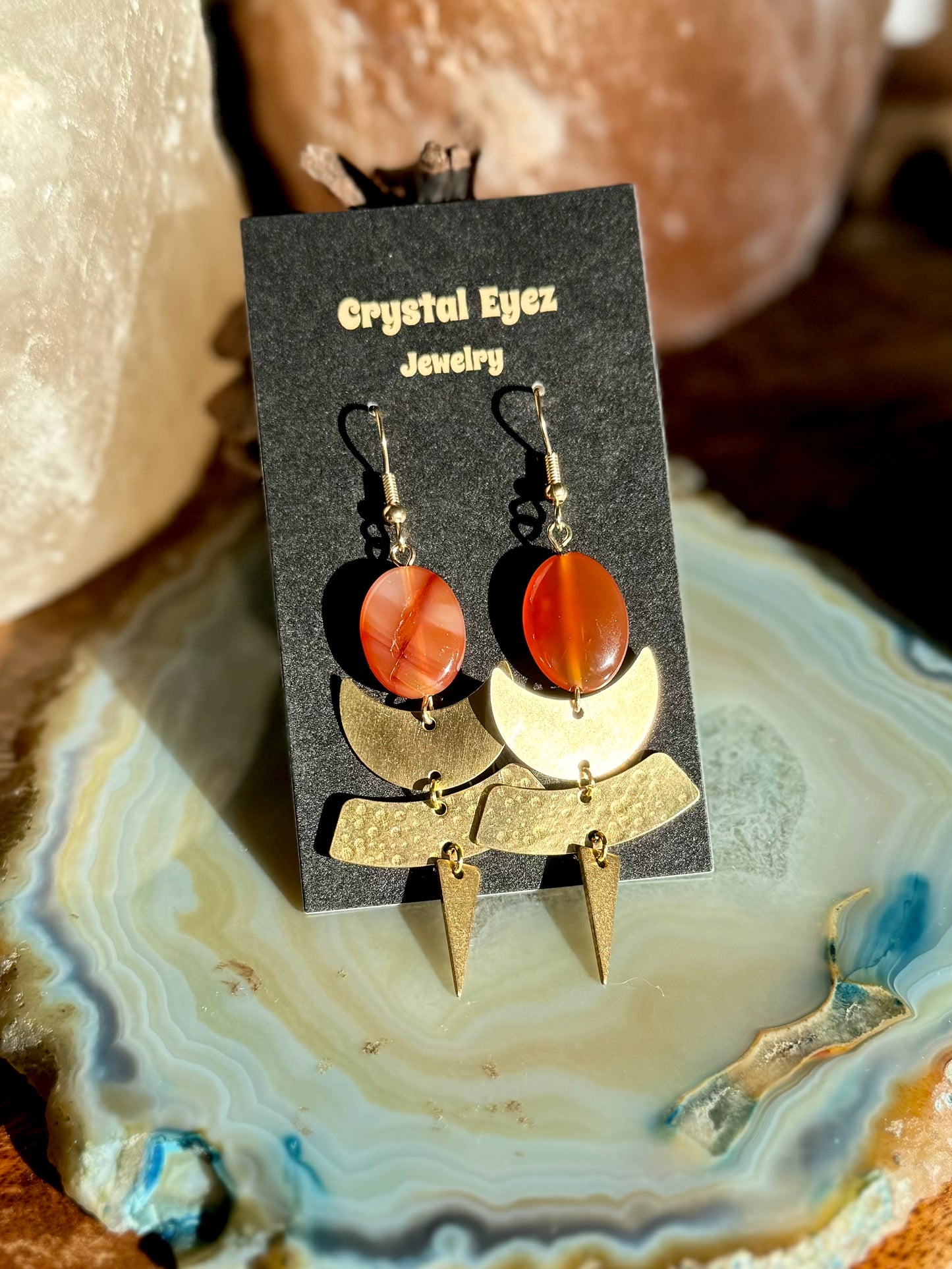 Carnelian Arches Earrings