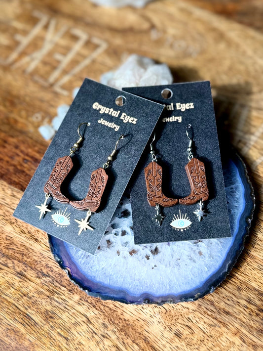 Cowboy Boots & Spurs Earrings