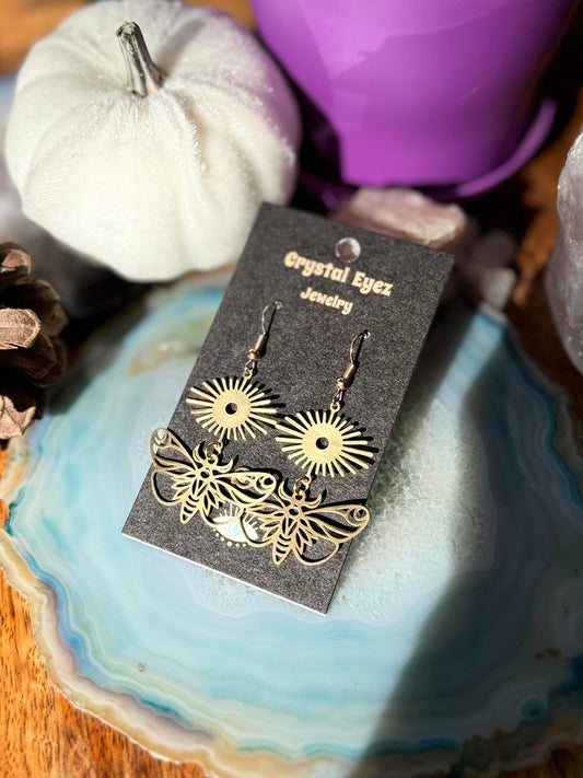 Bohemian Moth Earrings