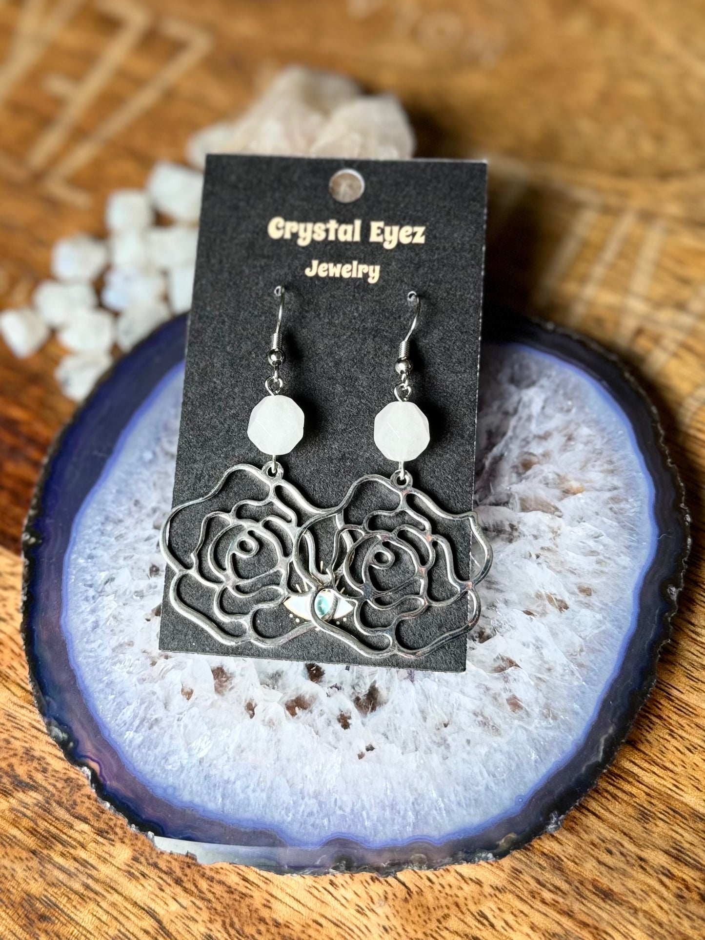 Crystal Carnation Earrings
