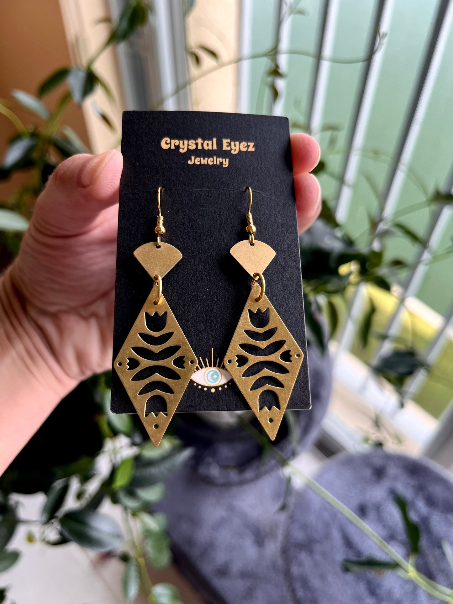 Tulip Triangle Earrings