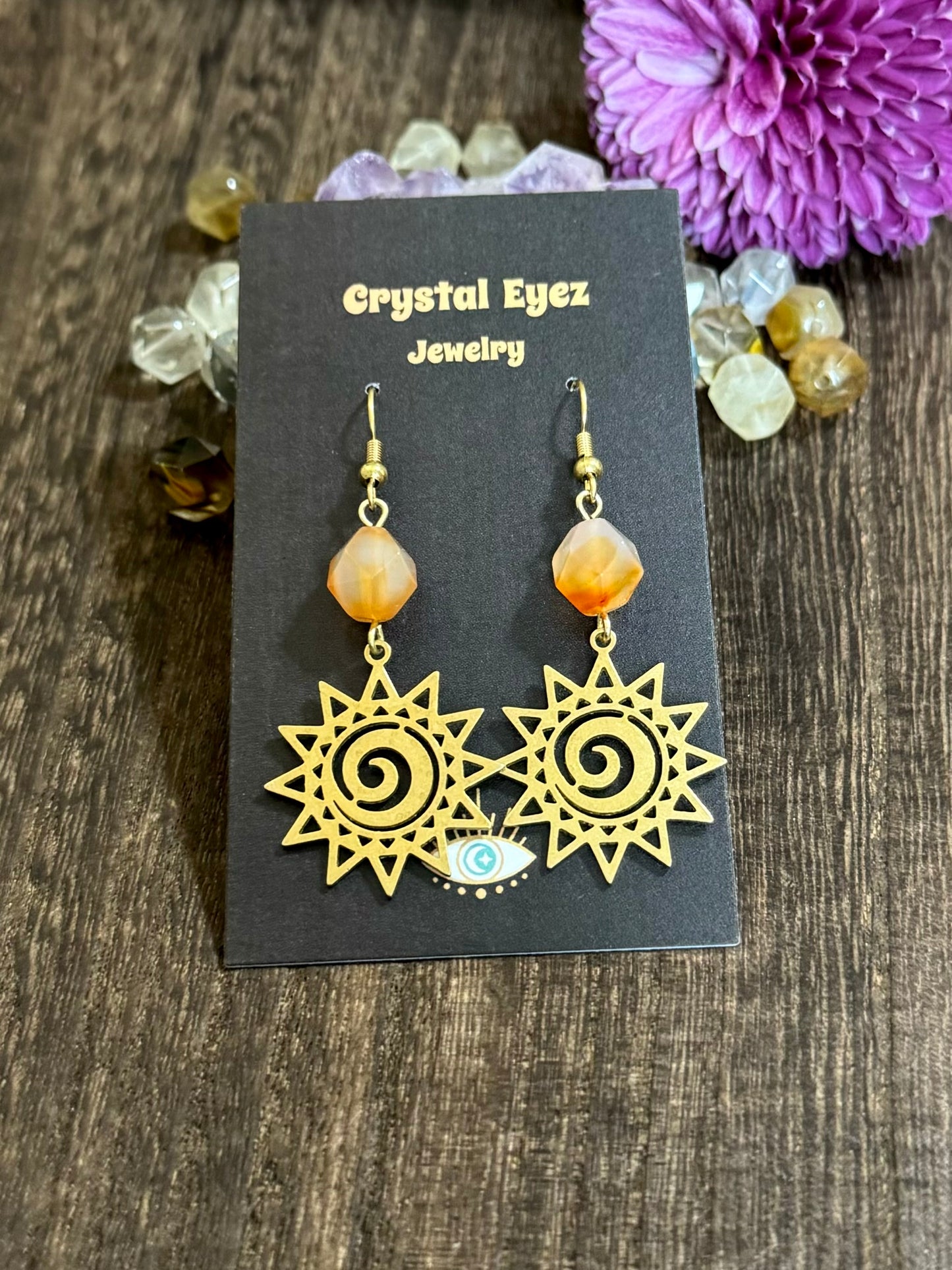 Spiral Sun Earrings