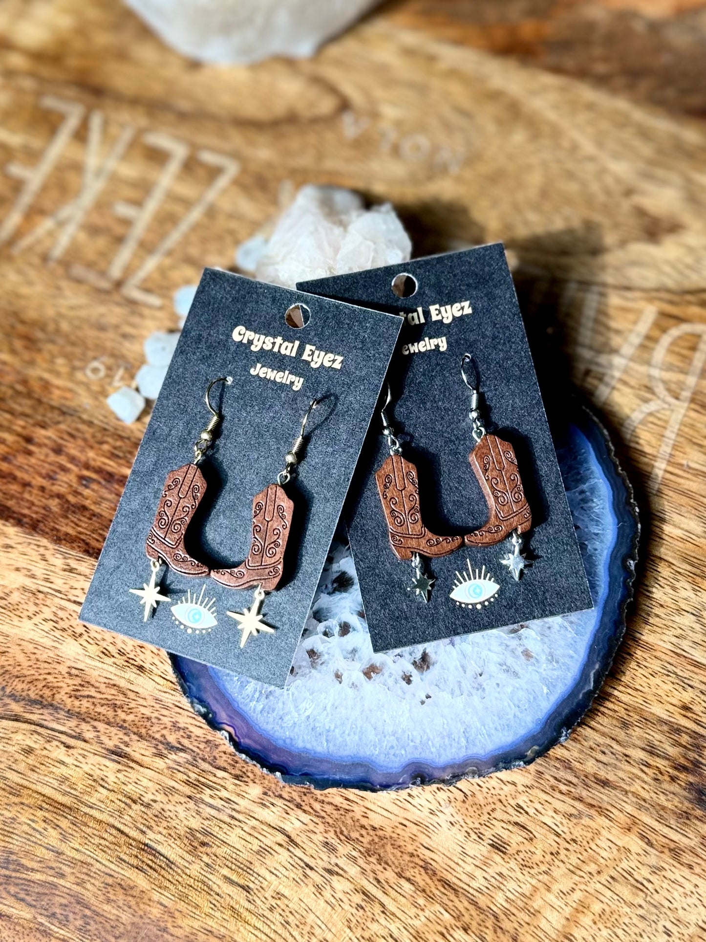 Cowboy Boots & Spurs Earrings