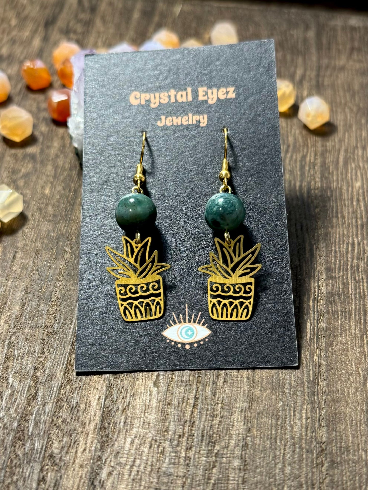 Potted Plant Earrings