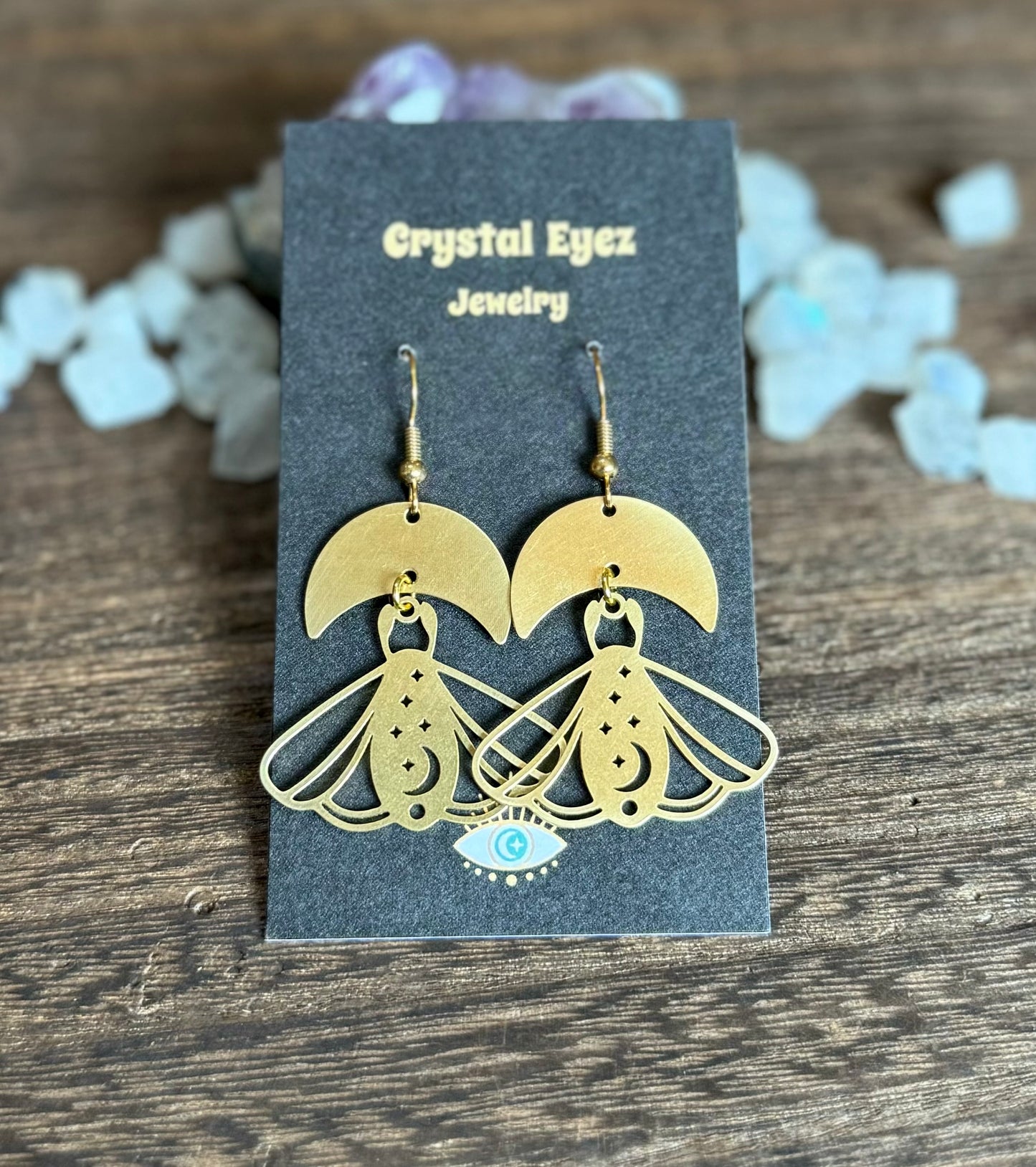 Lunar Moth Earrings