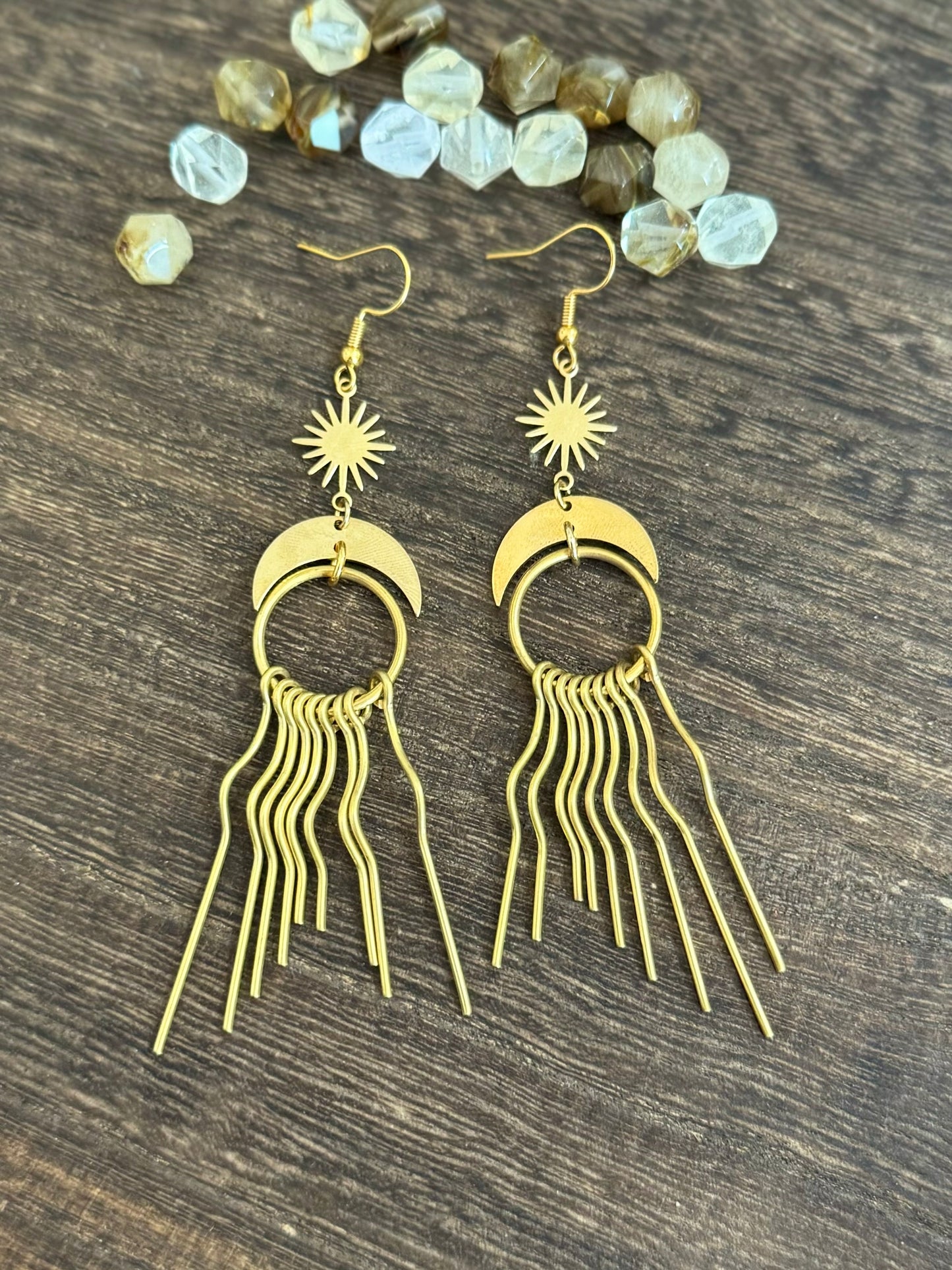 Wavy Tassel Earsings