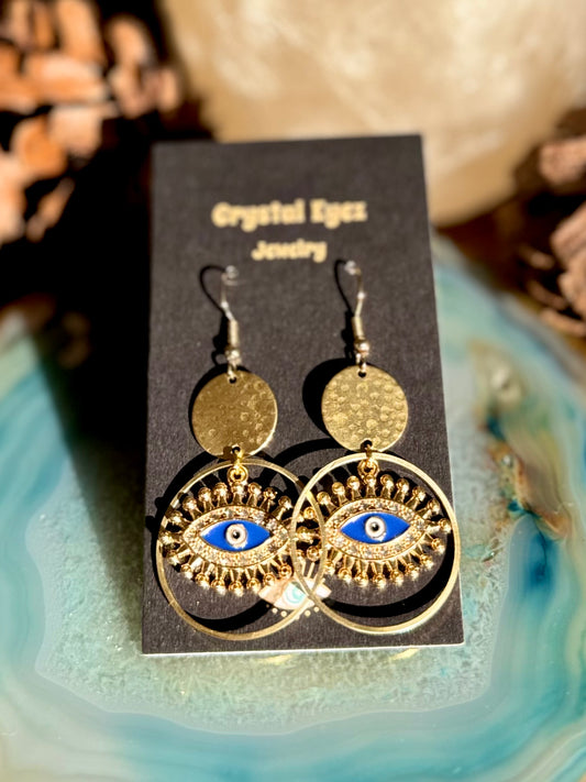 Evil Eye Hoop Earrings