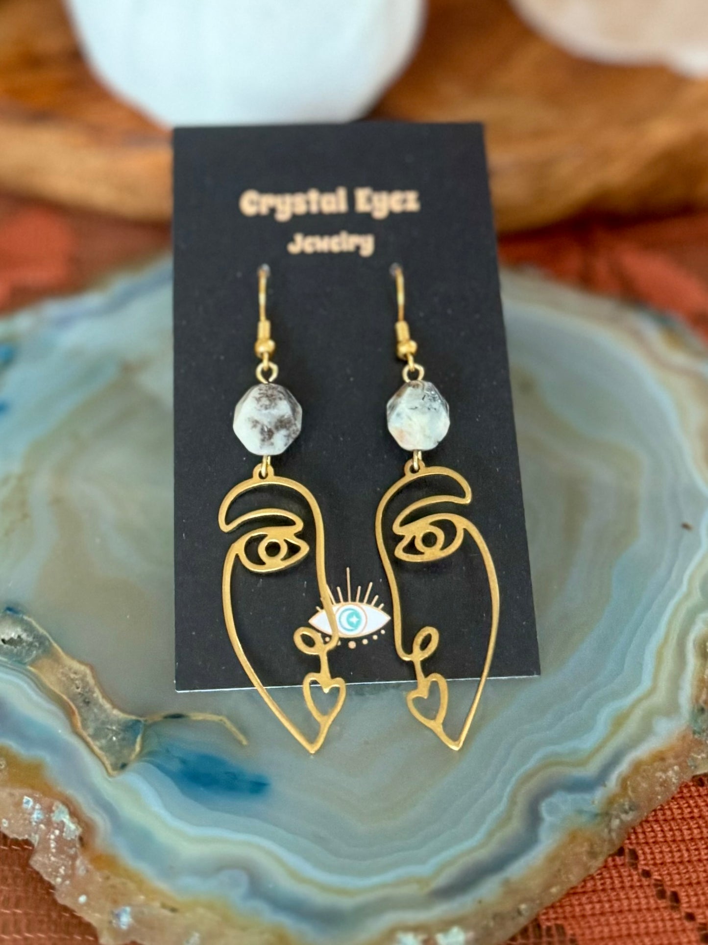 Abstract Picasso Face Earrings