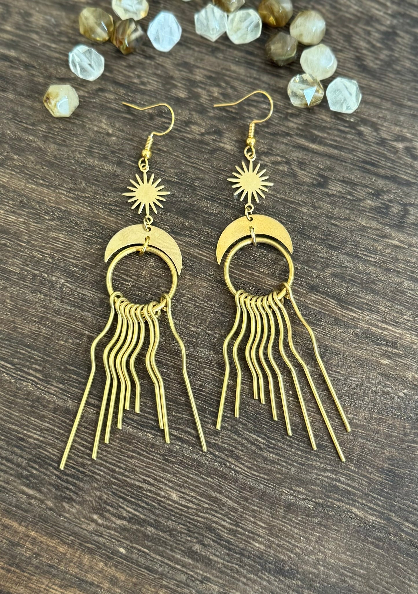 Wavy Tassel Earsings