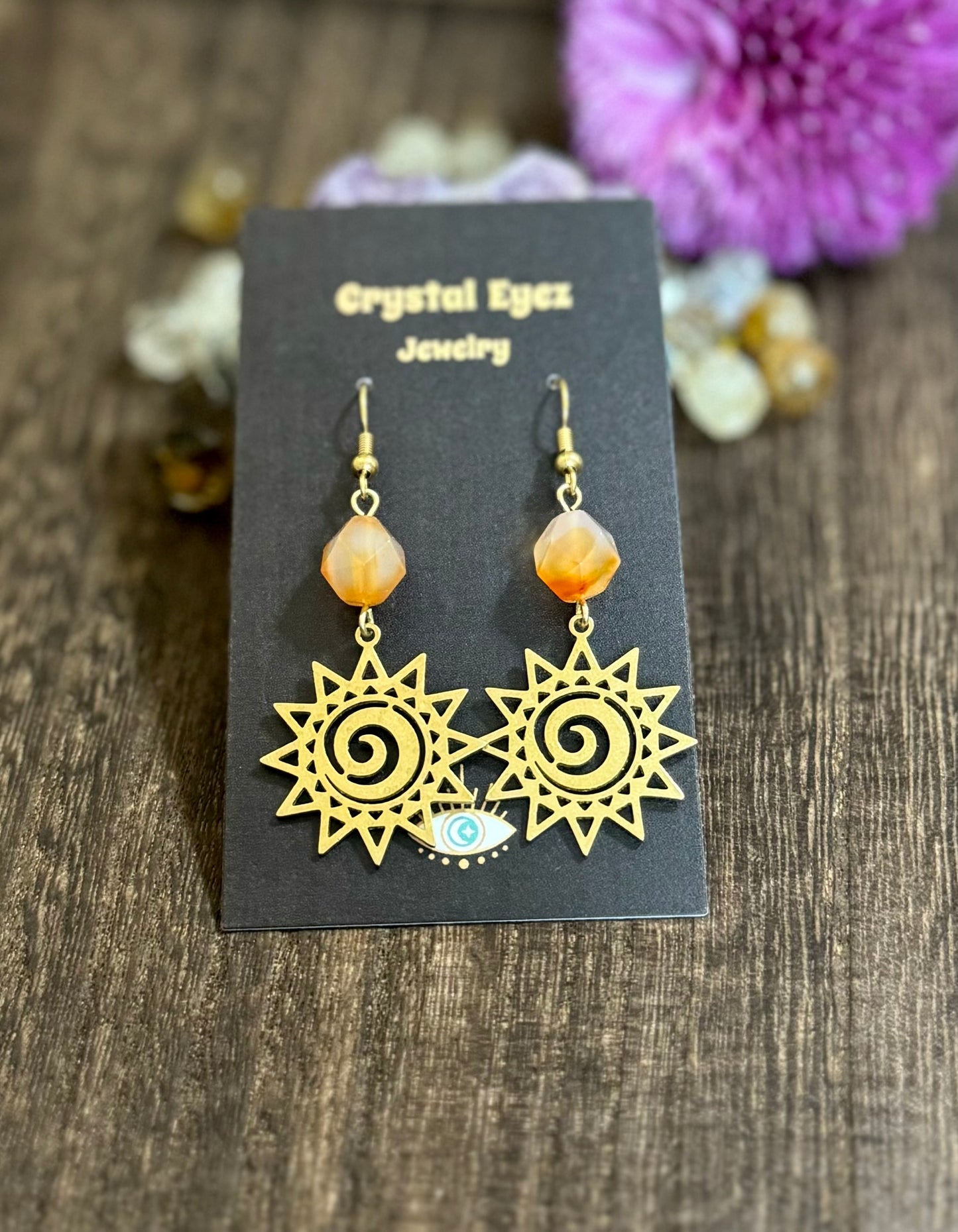 Spiral Sun Earrings