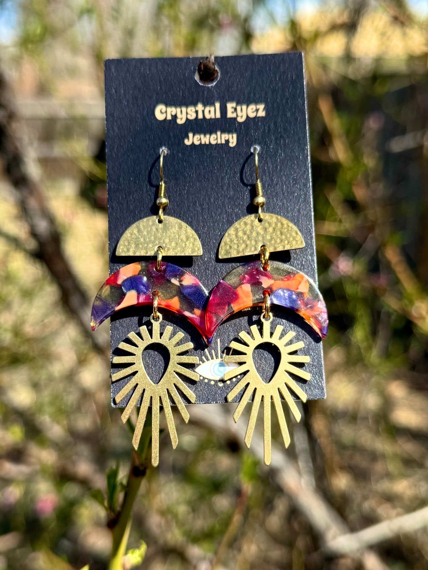 Rising Sun in Color Earrings