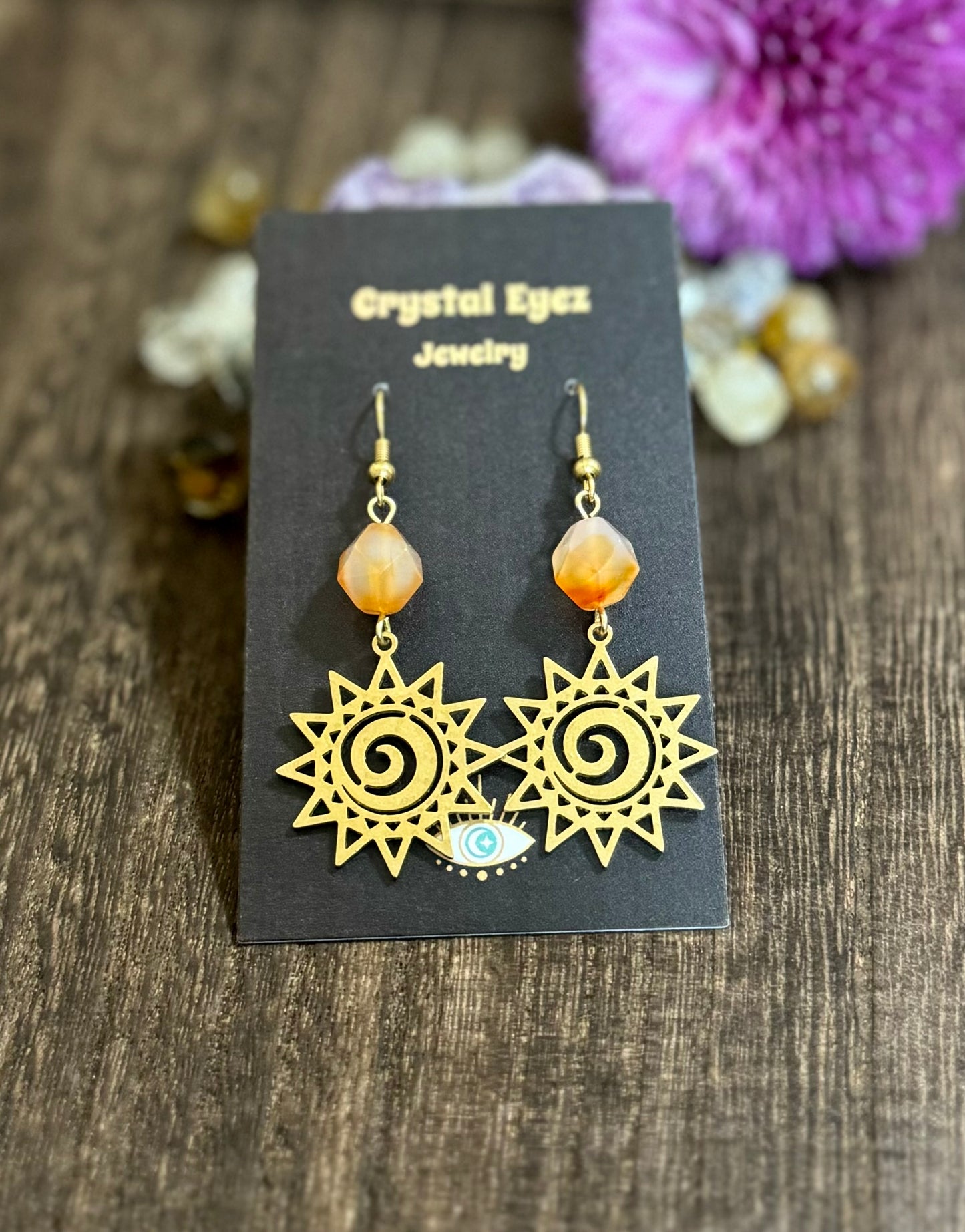 Spiral Sun Earrings