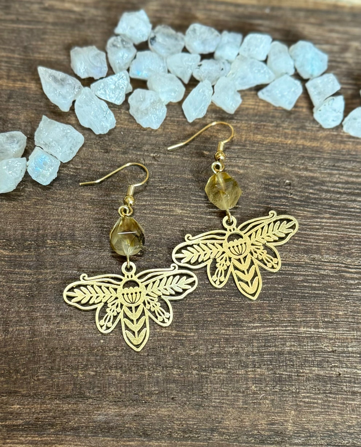 Garden Moth Earrings