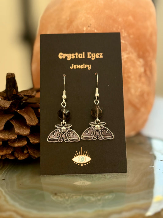 Eclipse Moth Earrings