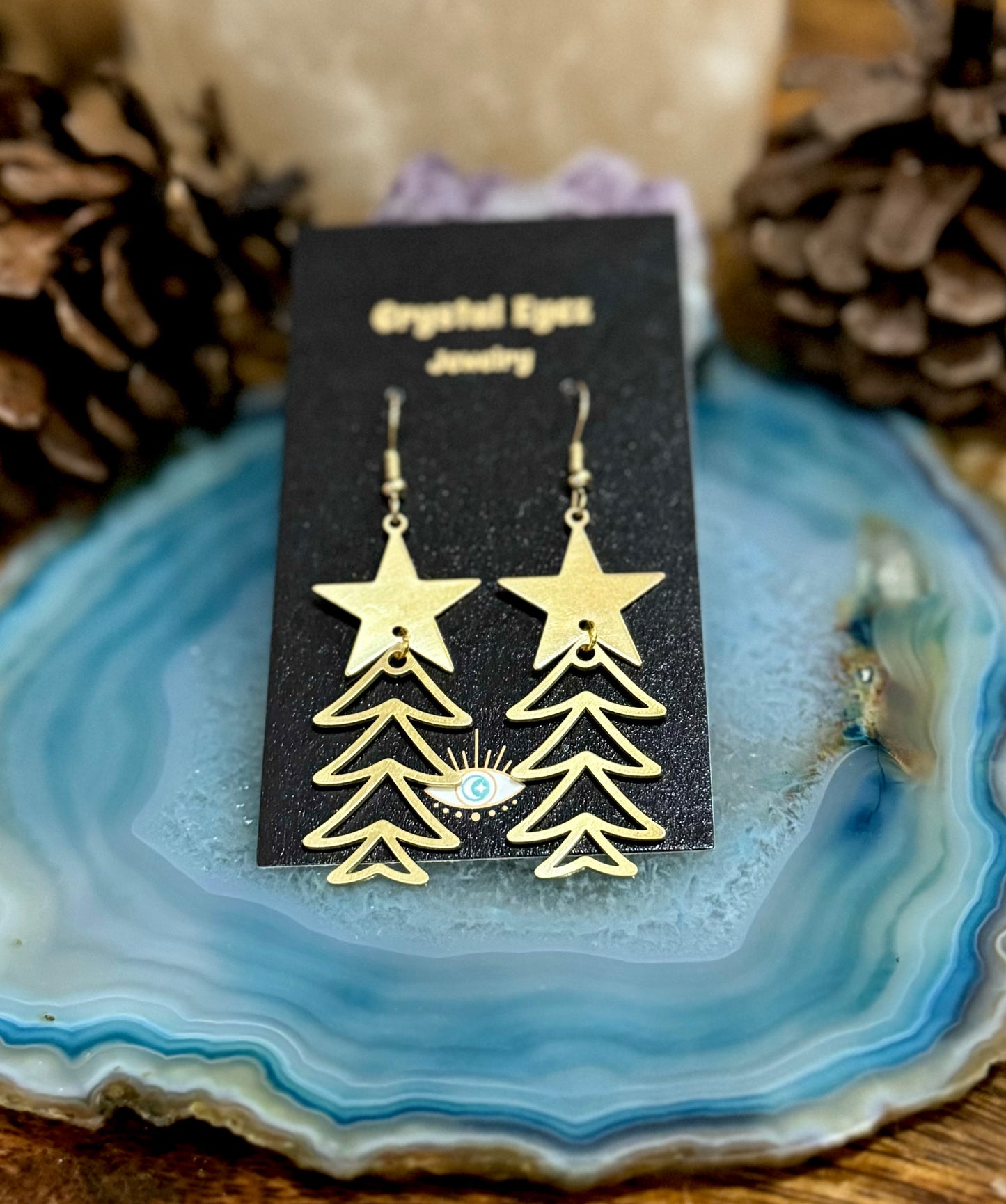 Chic Christmas Tree Earrings