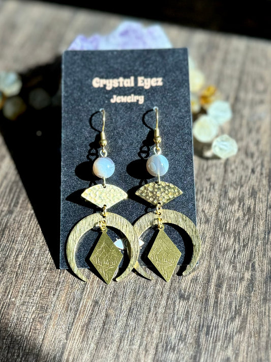 Mountain in the Moon Earrings
