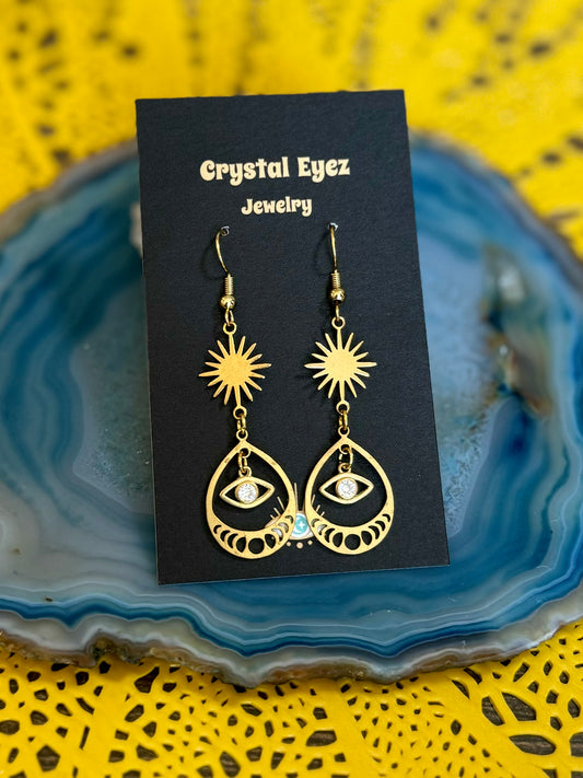 Gazing at the Moon Earrings