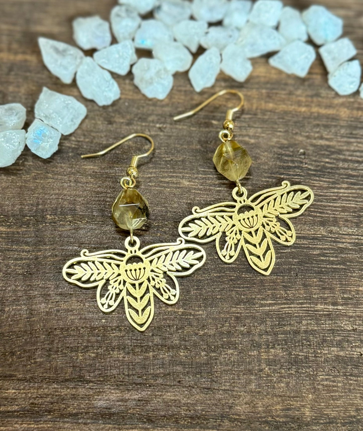 Garden Moth Earrings