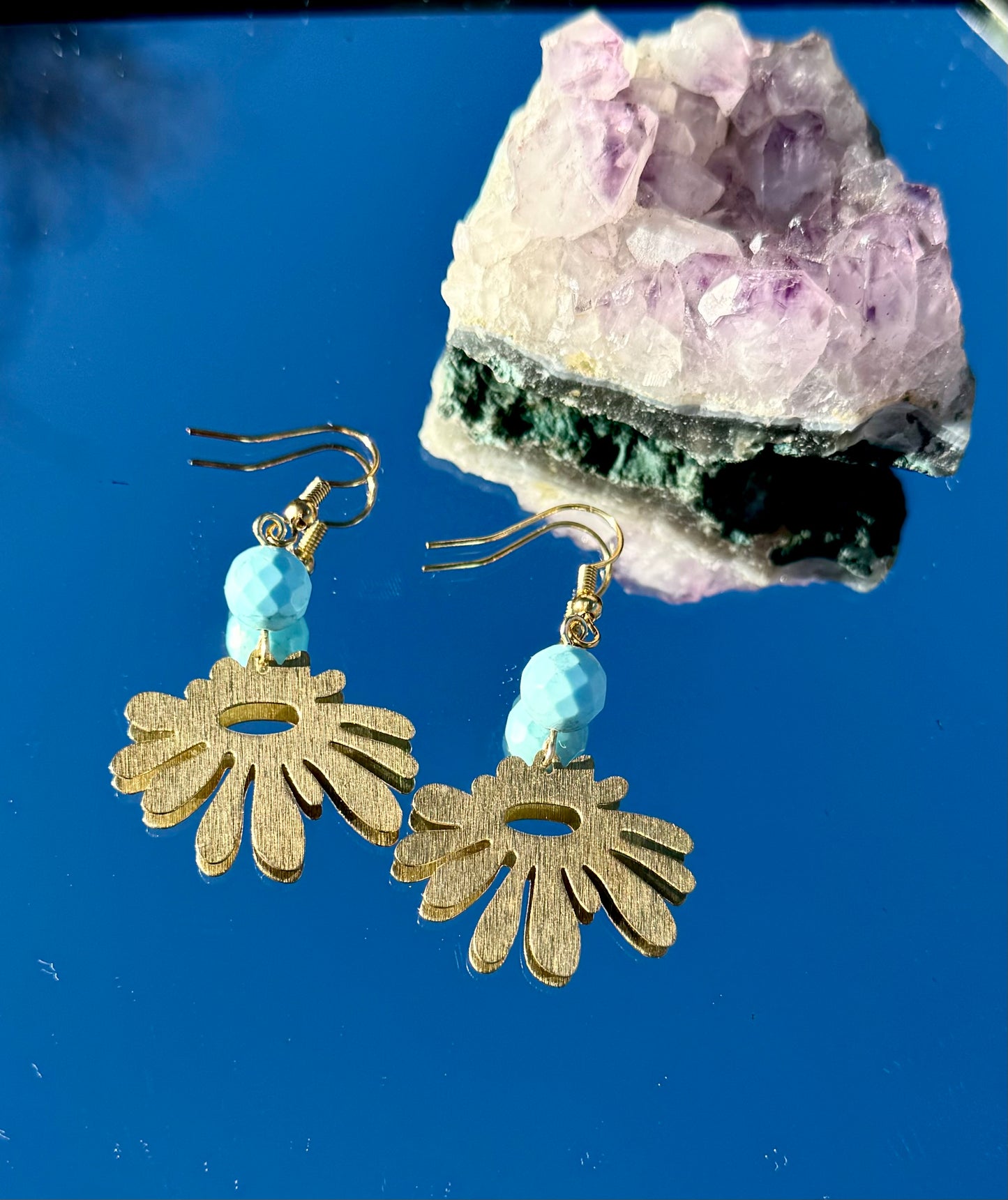 Blue Splash Earrings