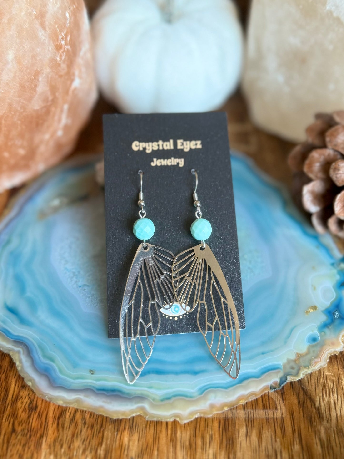 Silver Wings Earrings