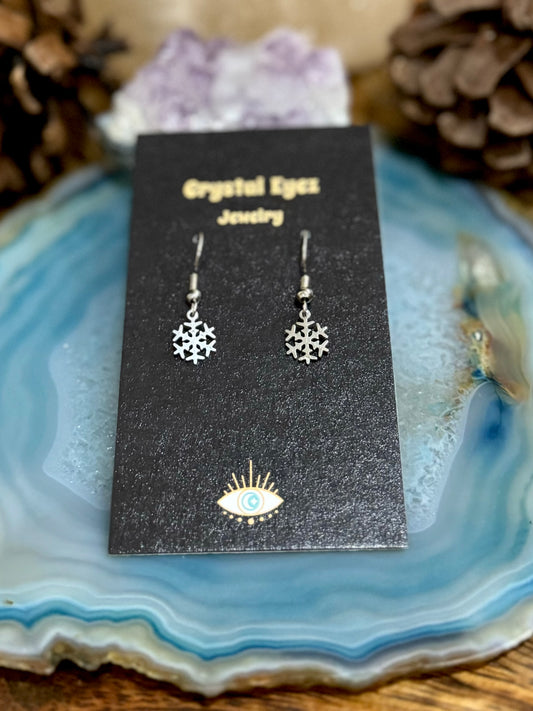 Snowflake Charm Earrings