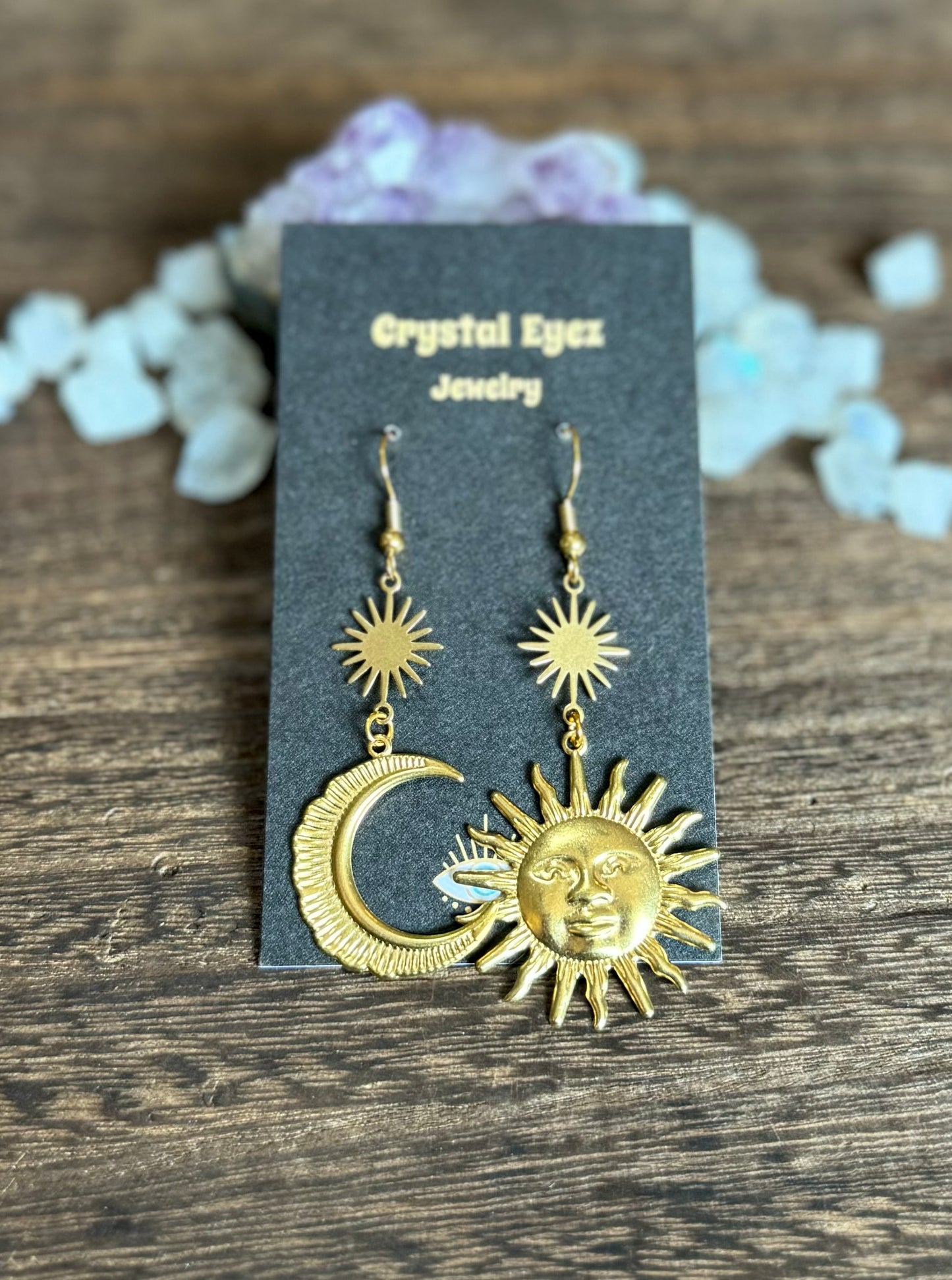 Mismatched Moon & Sun Earrings