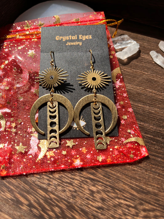 Lunar Cycle Earrings