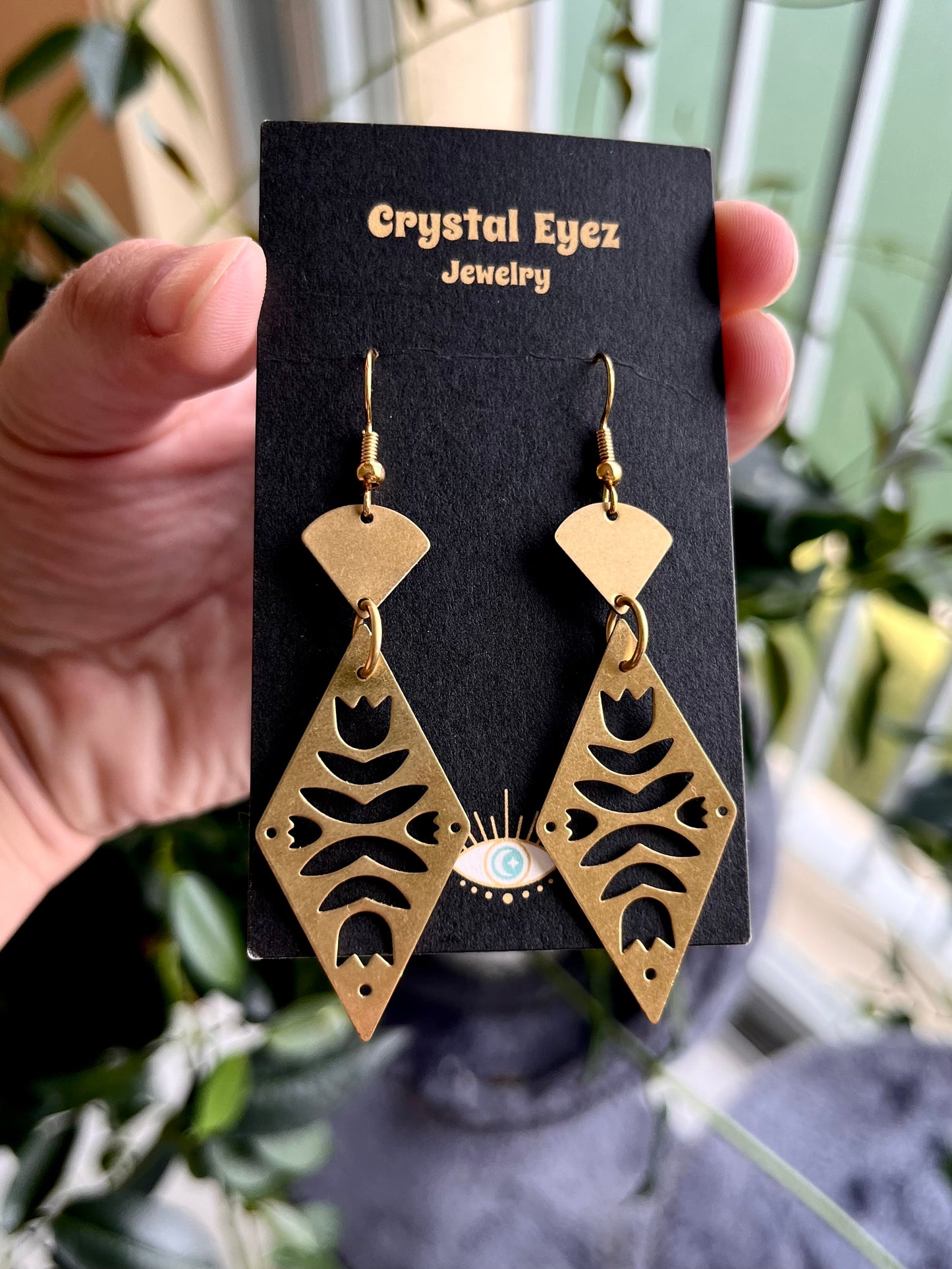 Tulip Triangle Earrings