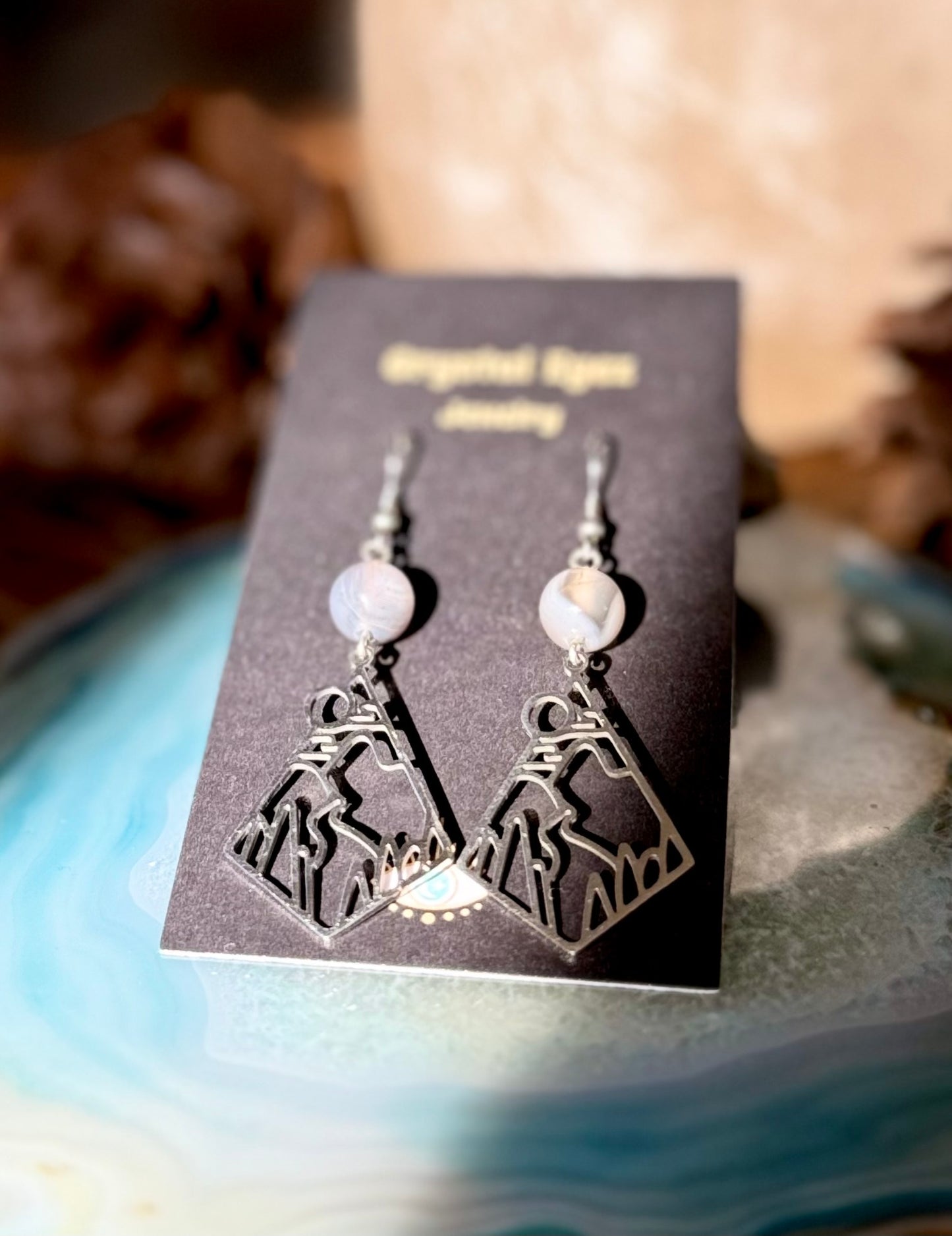 Silver Mountain Peak Earrings