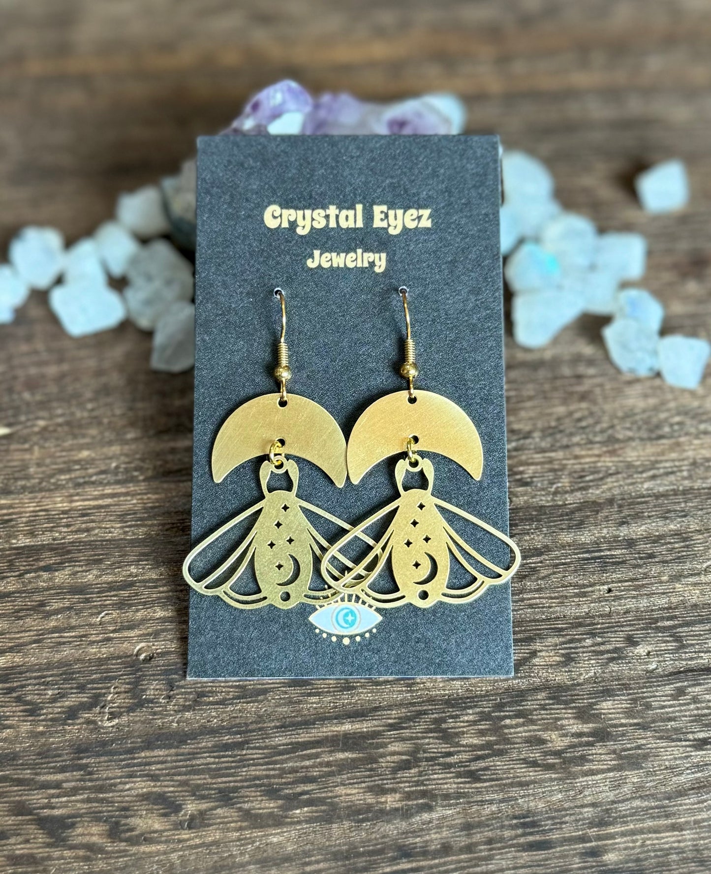 Lunar Moth Earrings