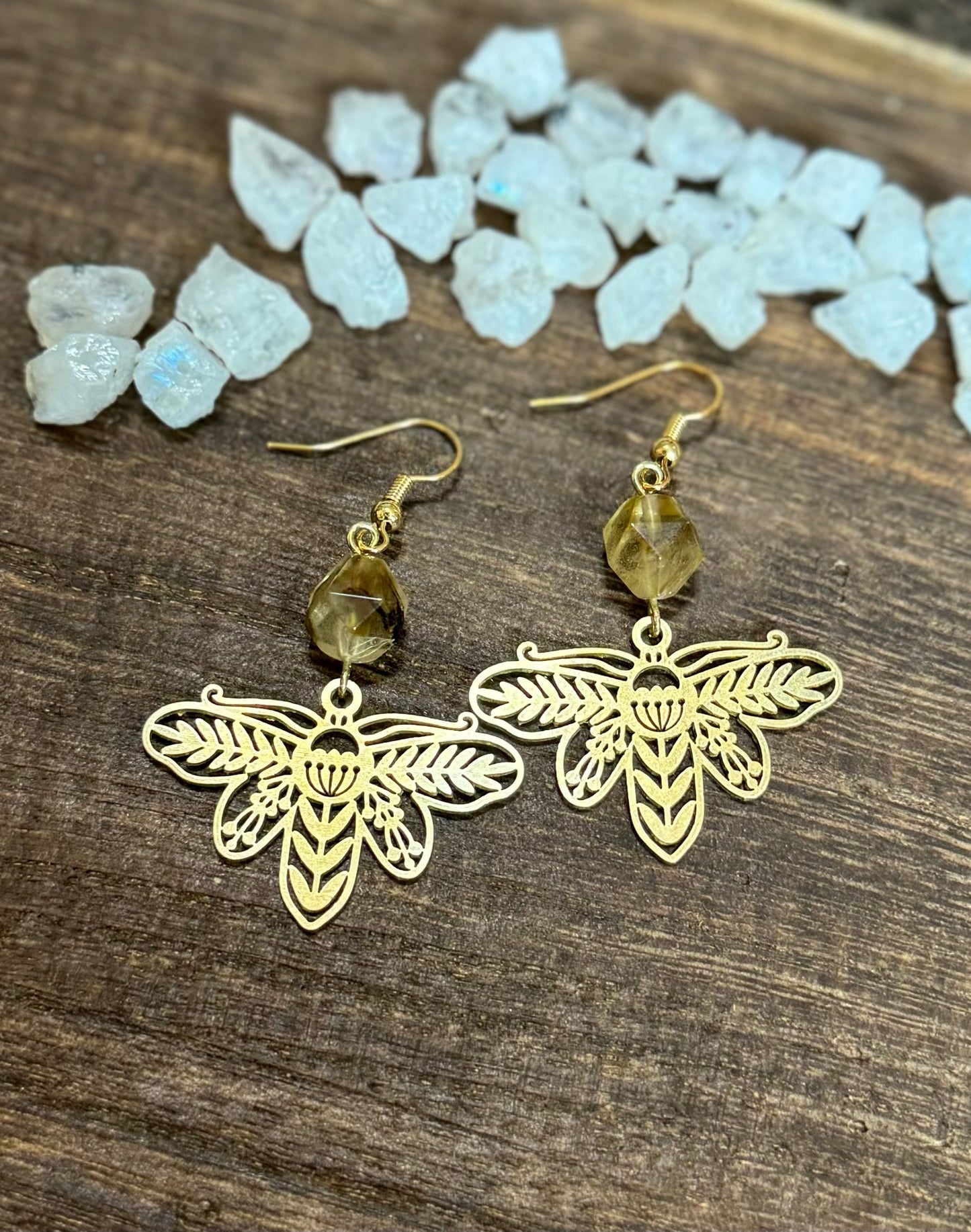 Garden Moth Earrings