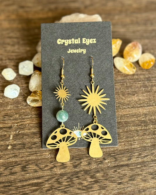 Starlight Shroom Dangle Earrings