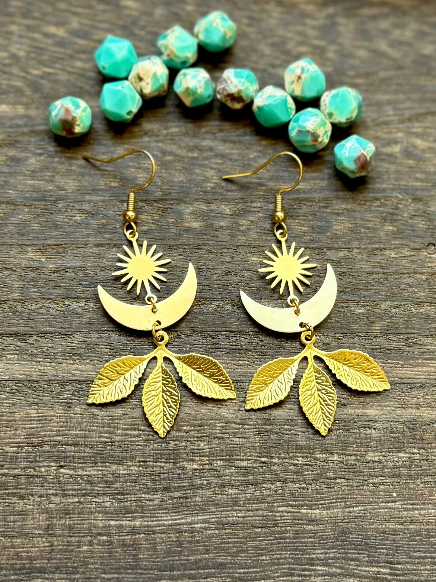 Gold Leaf Earrings