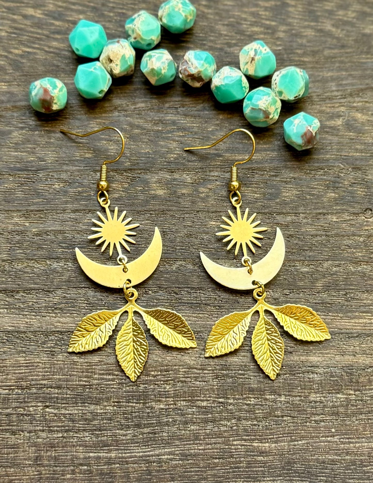 Gold Leaf Earrings