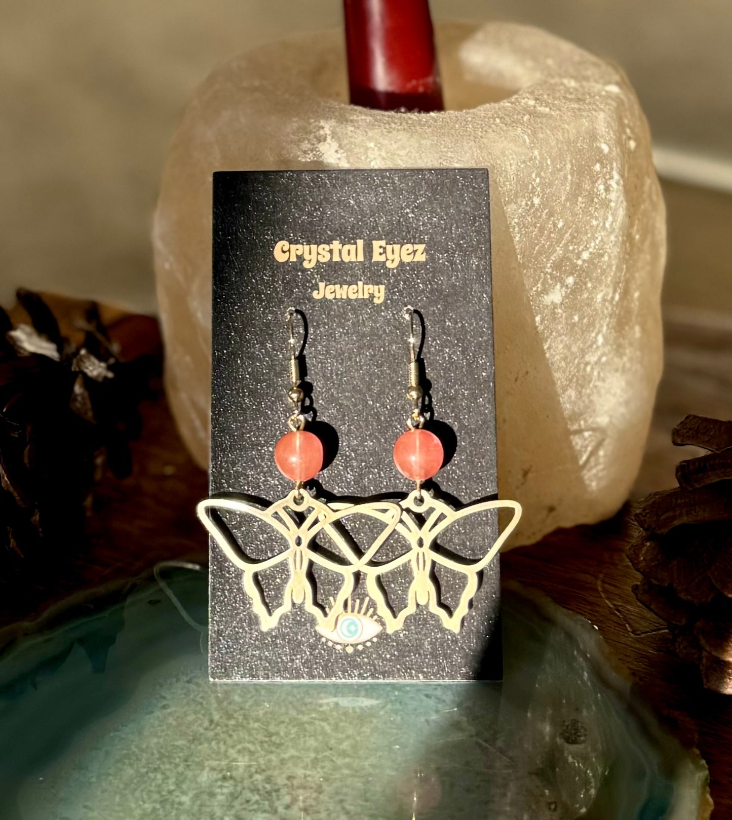 Blushing Butterfly Earrings