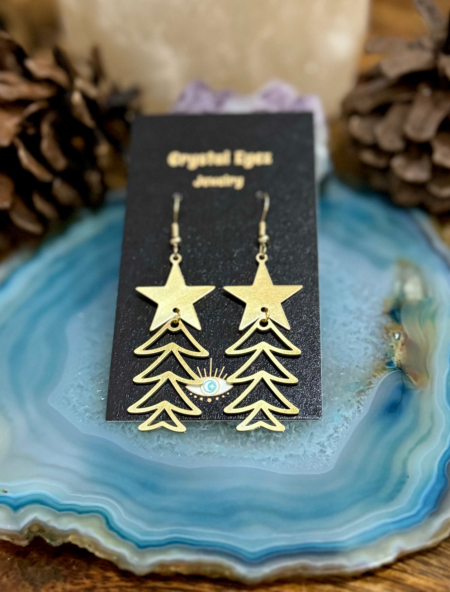 Chic Christmas Tree Earrings