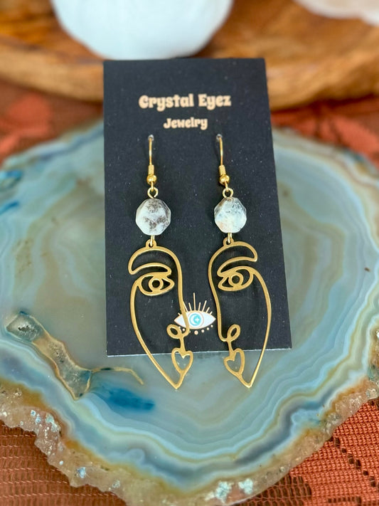 Abstract Picasso Face Earrings