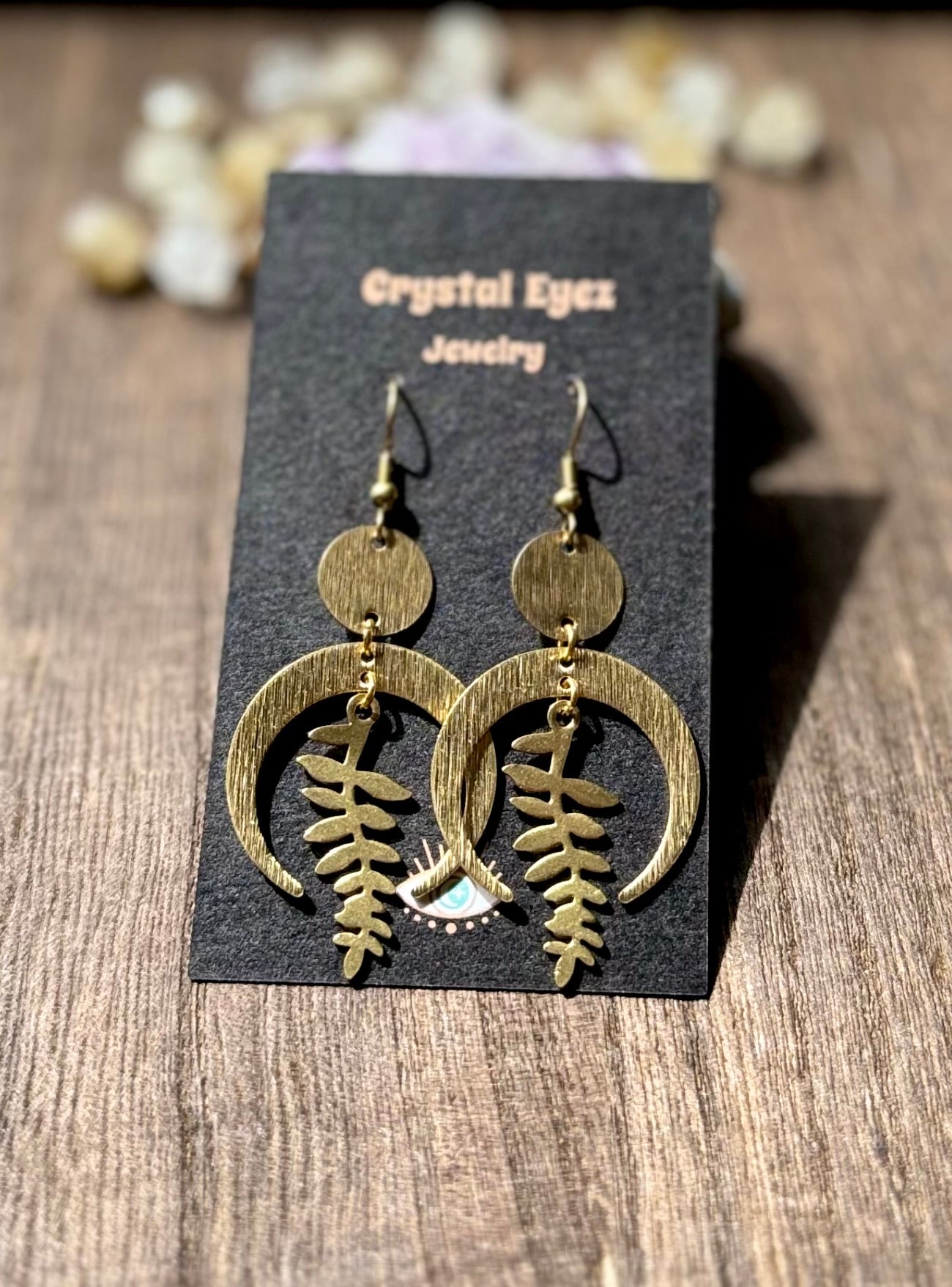 Branching Out Moon Earrings