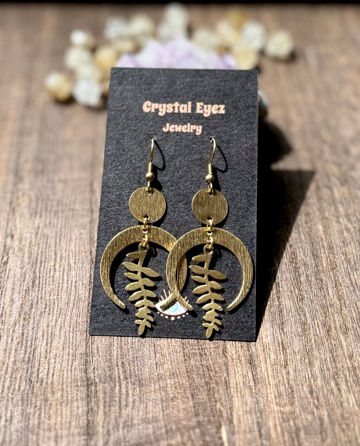 Branching Out Moon Earrings