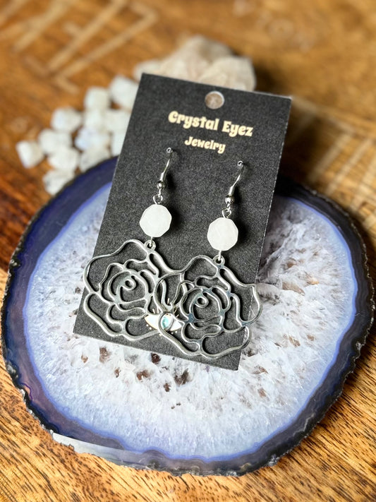 Crystal Carnation Earrings