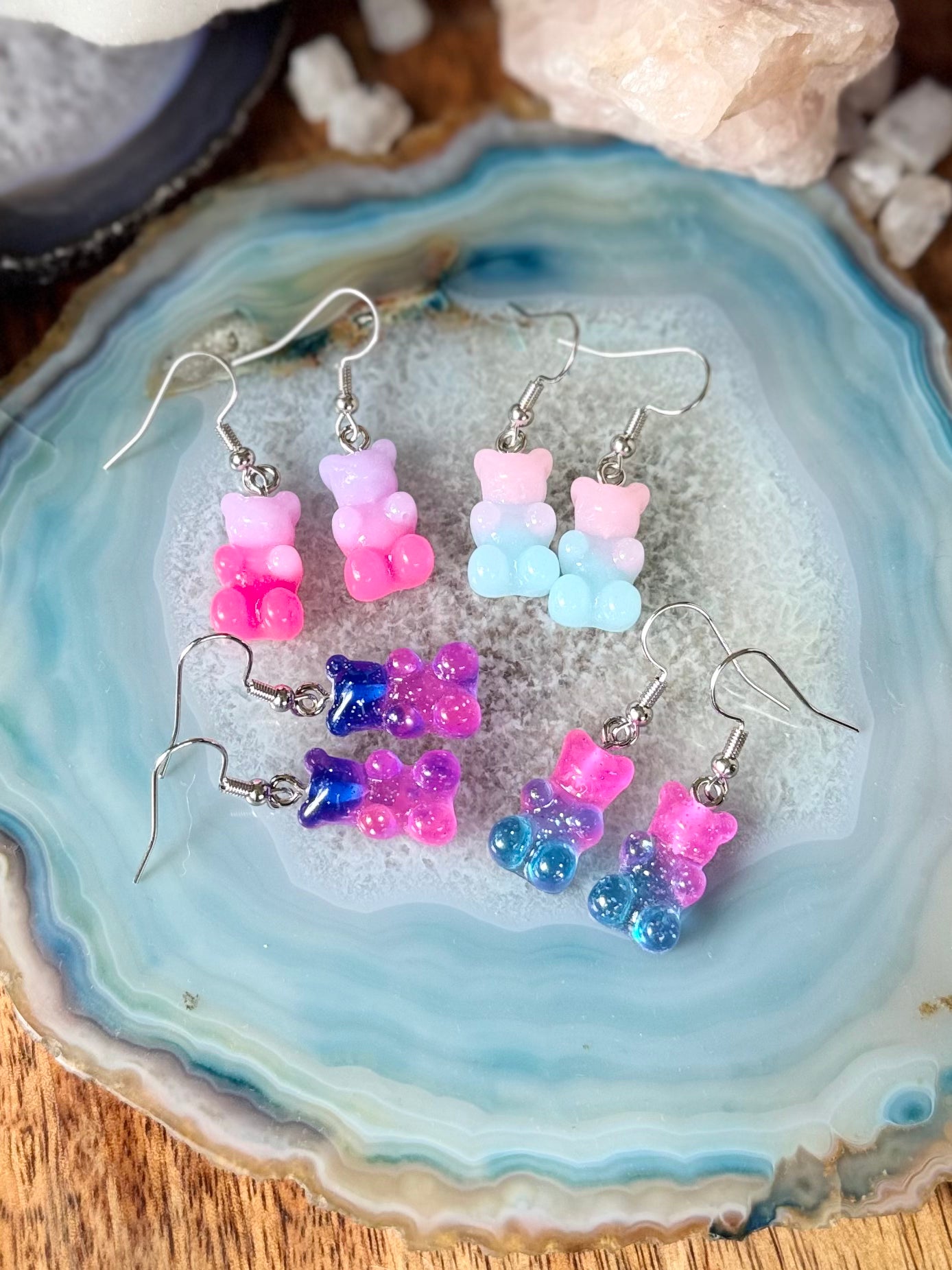 Gummy Bear Charm Earrings