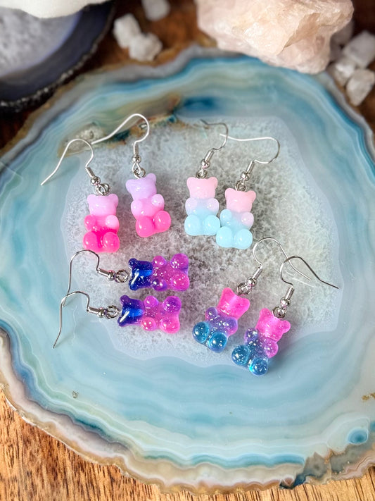 Gummy Bear Charm Earrings