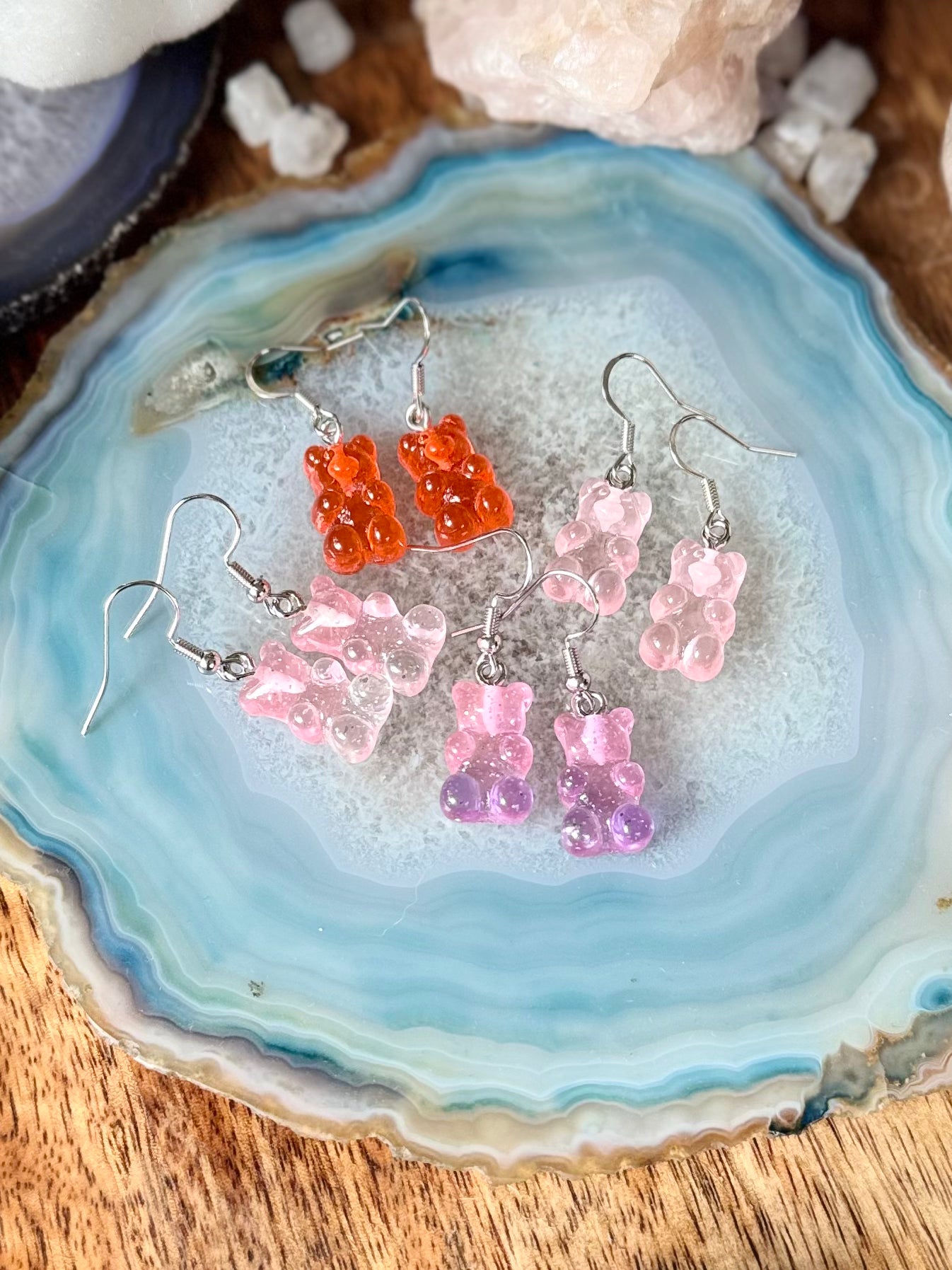 Gummy Bear Charm Earrings