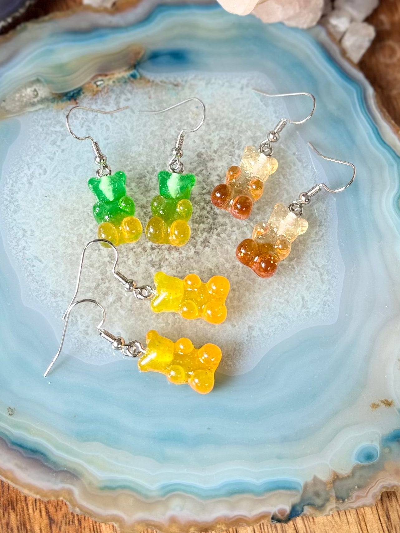 Gummy Bear Charm Earrings