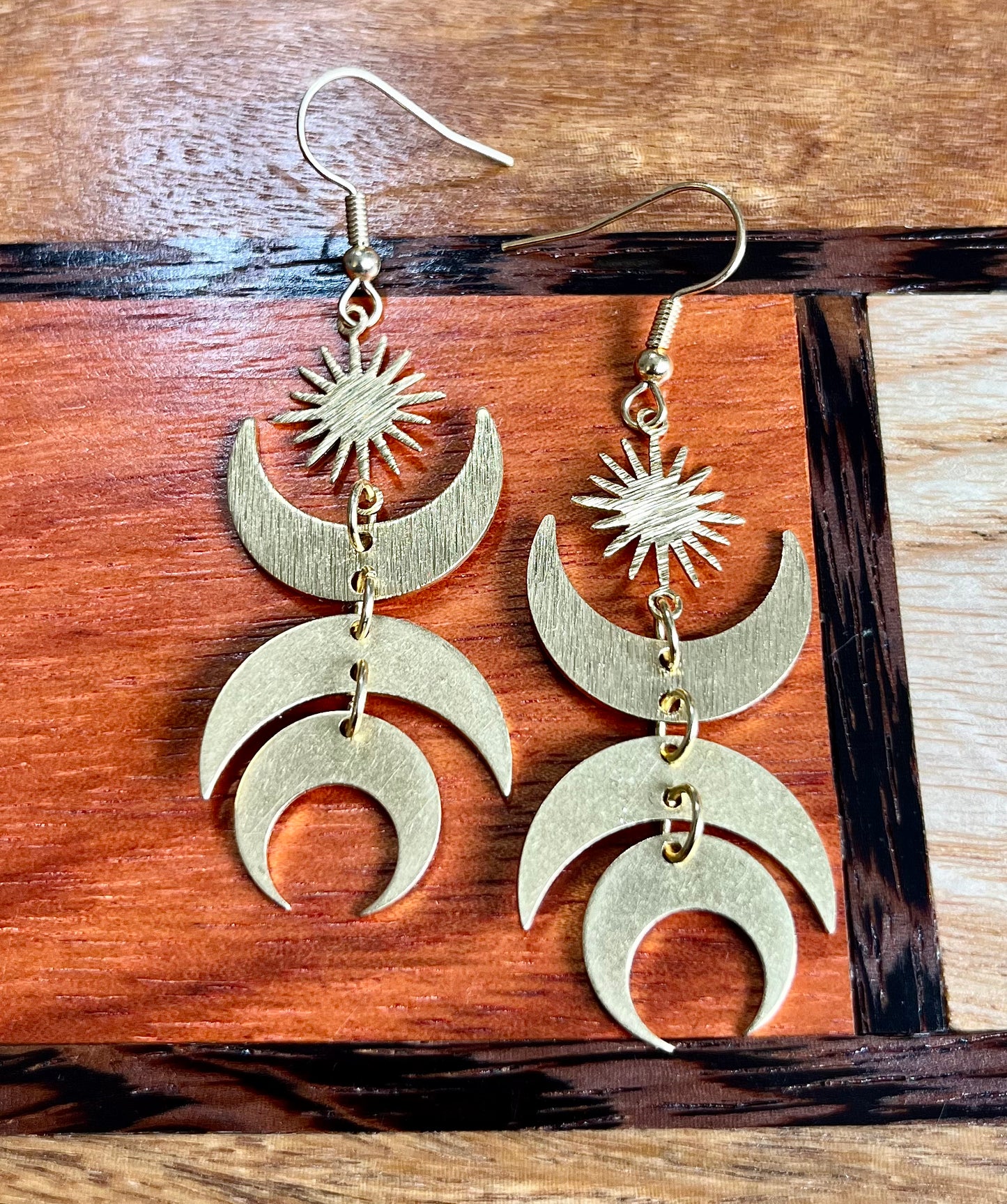 Crescent Moon Phase Earrings