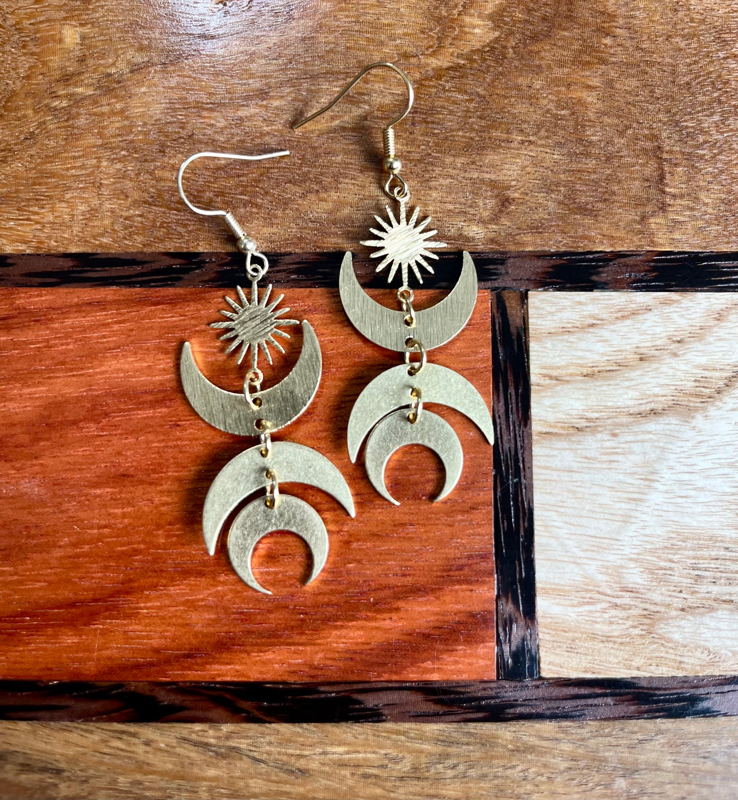 Crescent Moon Phase Earrings