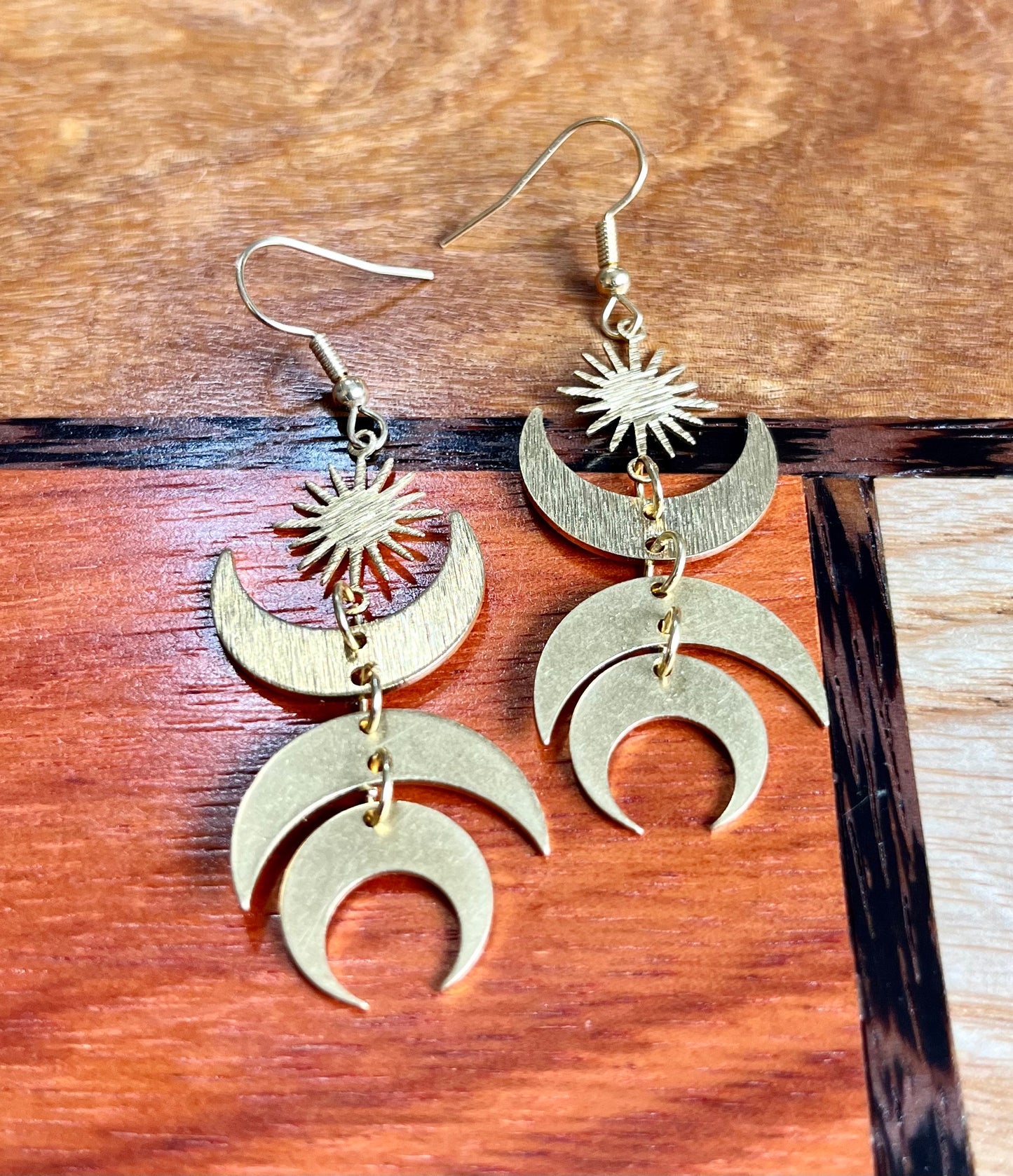 Crescent Moon Phase Earrings