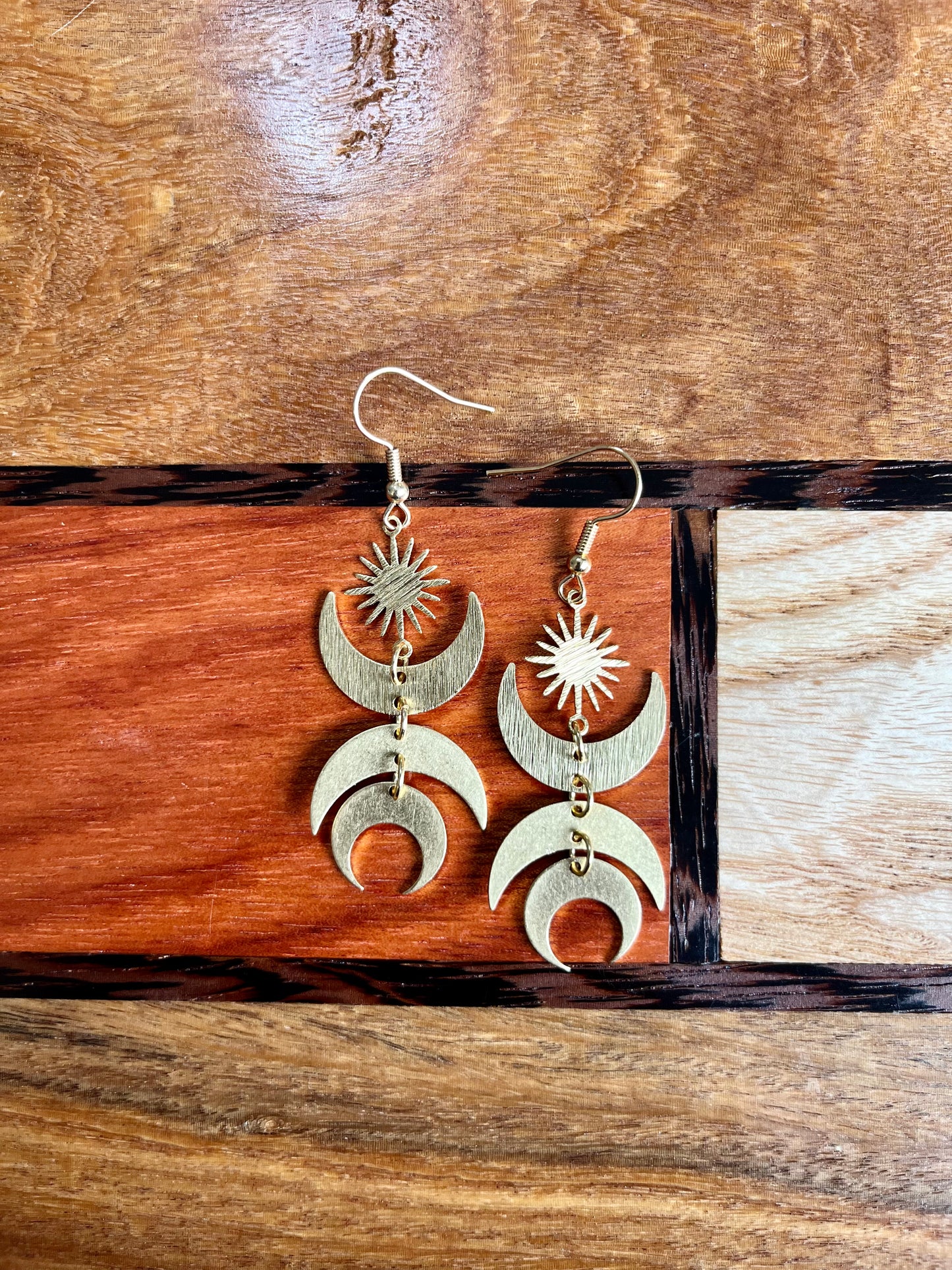 Crescent Moon Phase Earrings